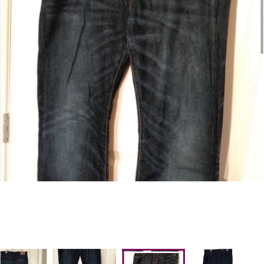 New Aeropostale Blue Jeans Relaxed Fit Cotton Dark Wash Denim Pants Dress School - Picture 13 of 14